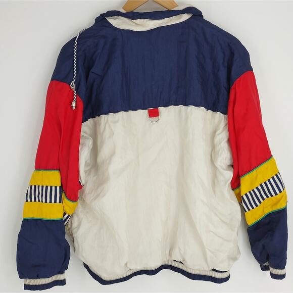 La Costa Spa Los Angeles Vintage Color Block Windbreaker Size Medium - Picture 7 of 7